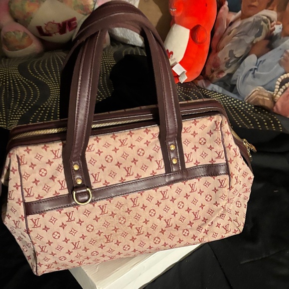 Louis Vuitton Handbags - Louis Vuitton Monogram Pink and Brown Tote … Serial Number Vl0033